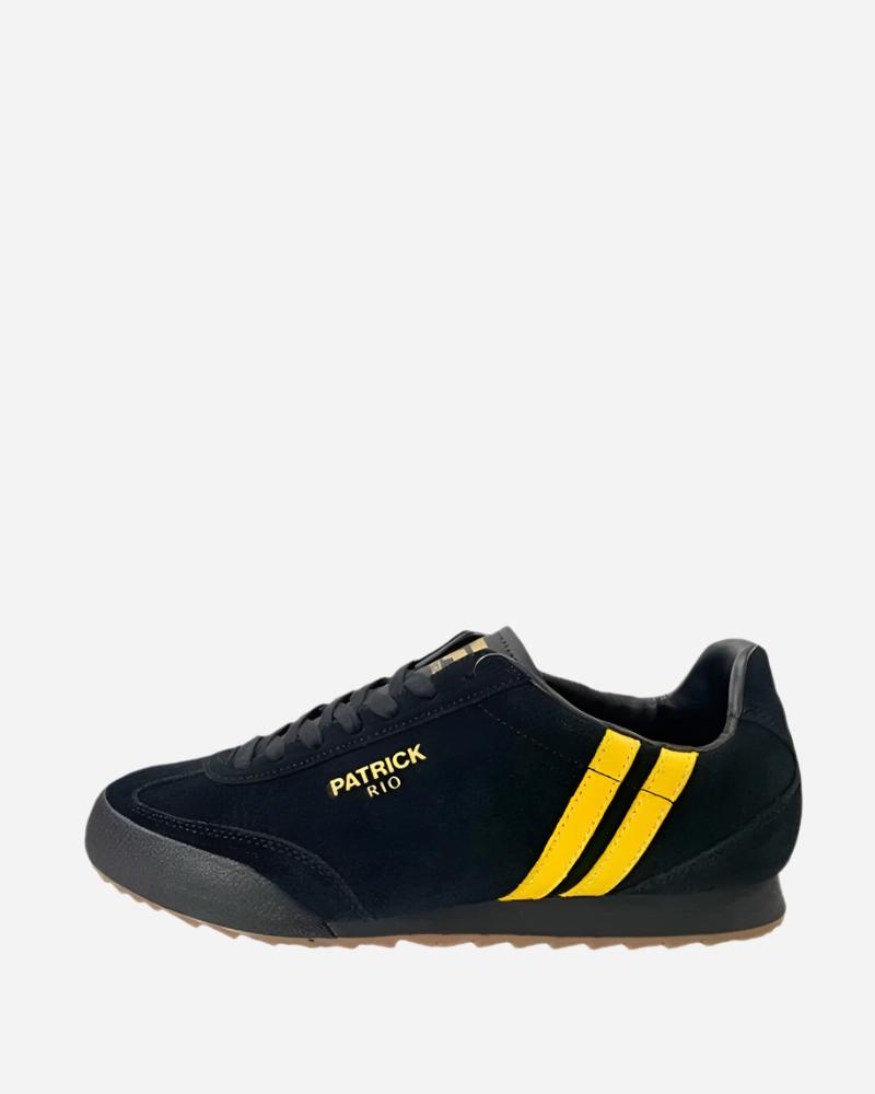 Mens black and yellow trainers deals