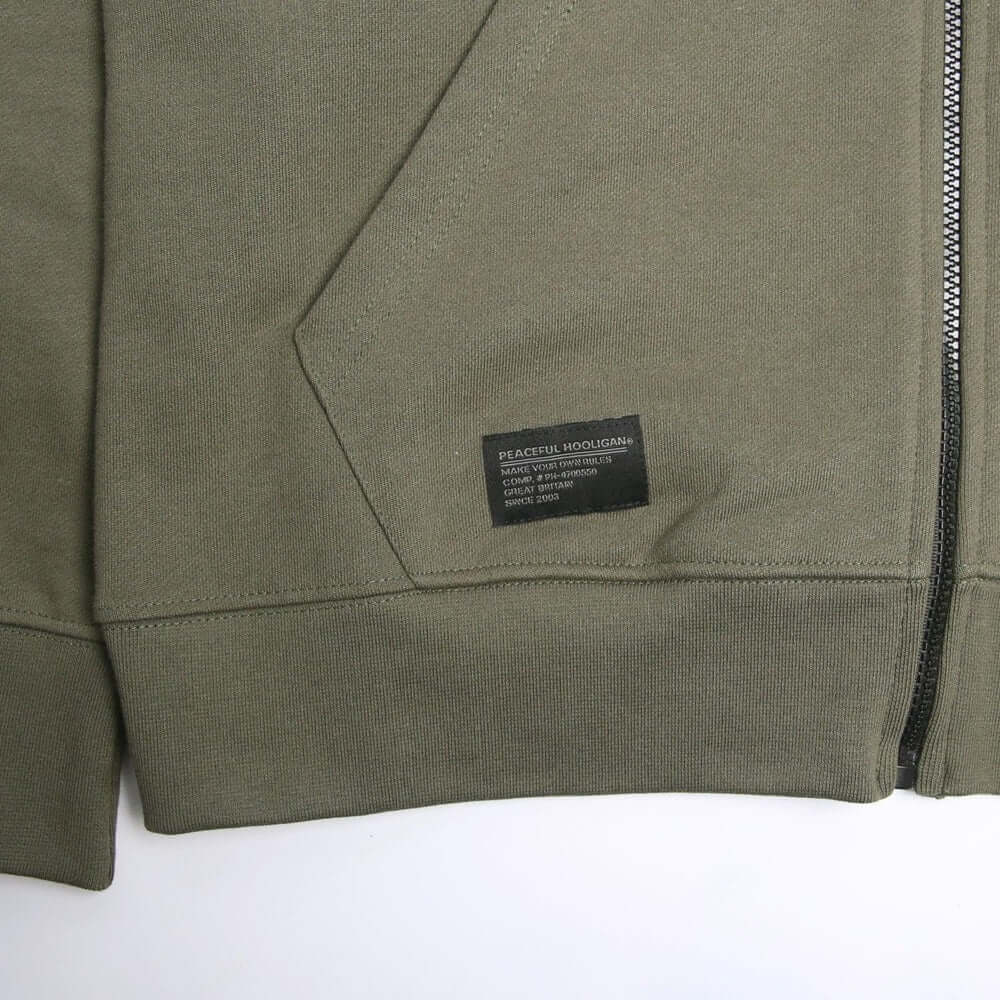 Peaceful Hooligan BAIL Hoodie Olive