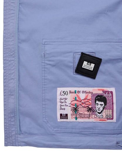 Weekend Offender BROOKLYN Utility Jacket Cornflower