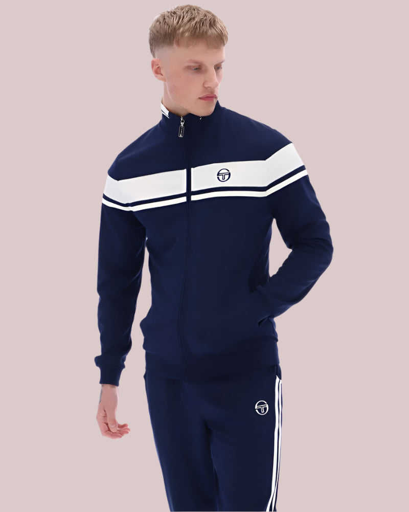 Sergio Tacchini DAMARINDO Track Top Maritime Blue/Gardenia/Maritime Blue