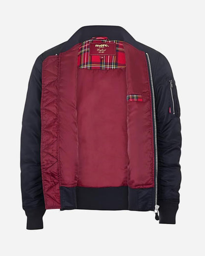 Merc HARDY Bomber Jacket Navy