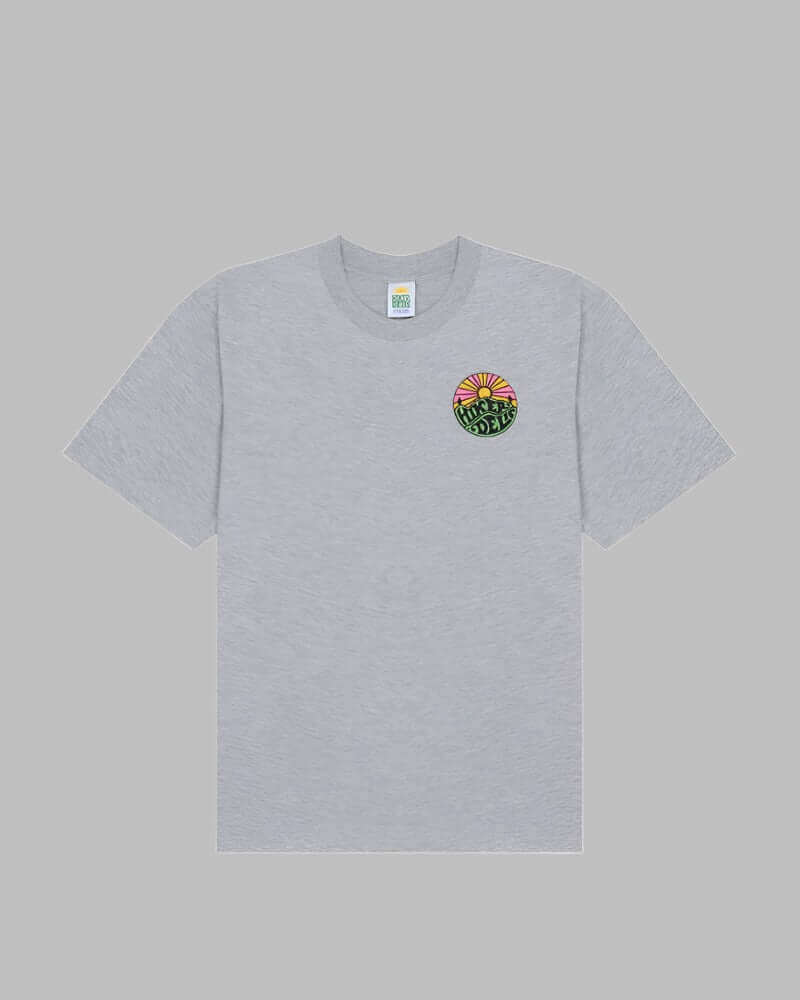 Hikerdelic Original Logo T Shirt Grey Marl Hikerdelic