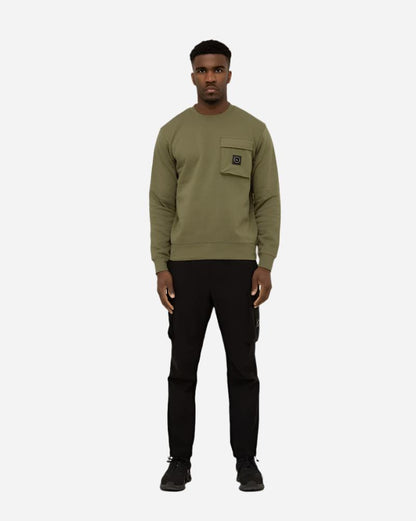 Marshall Artist NEVADO Crew Sweat Khaki | Casual Style