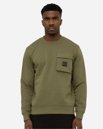 Marshall Artist NEVADO Crew Sweat Khaki | Casual Style