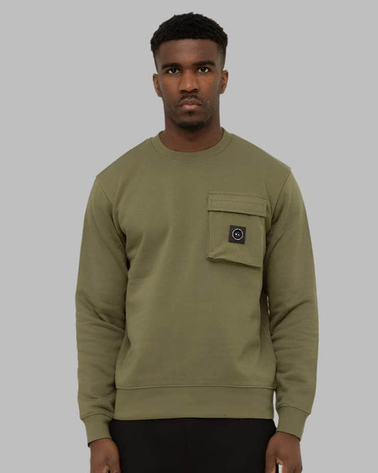 Marshall Artist NEVADO Crew Sweat Khaki | Casual Style