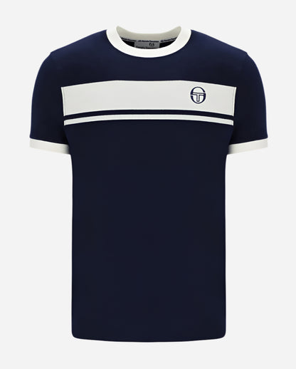 Sergio Tacchini MASTER T Shirt Maritime Blue/Gardenia