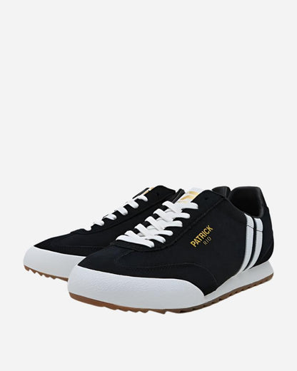 Patrick RIO Black/White | Mens Suede Trainer