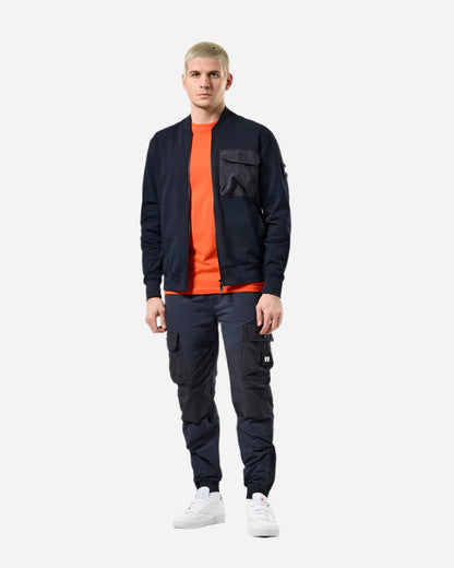 Weekend Offender SANTO Full Zip Sweatshirt Navy