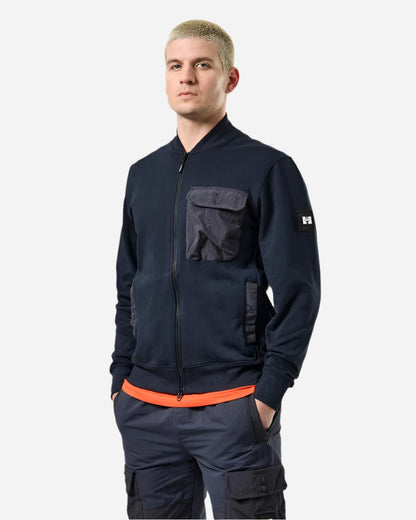 Weekend Offender SANTO Full Zip Sweatshirt Navy