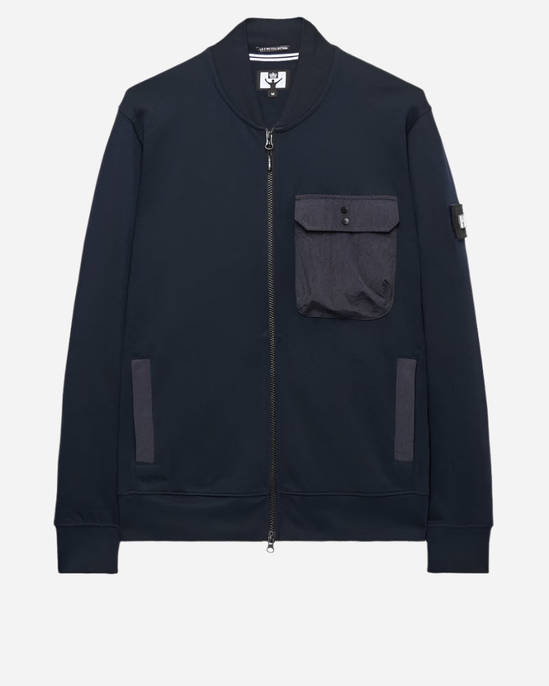 Weekend Offender SANTO Full Zip Sweatshirt Navy