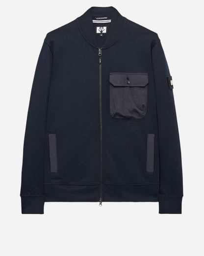 Weekend Offender SANTO Full Zip Sweatshirt Navy