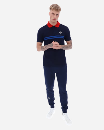 Sergio Tacchini SUPERMAC Polo Maritime Blue/Adrenaline Rush/Nautical Blue