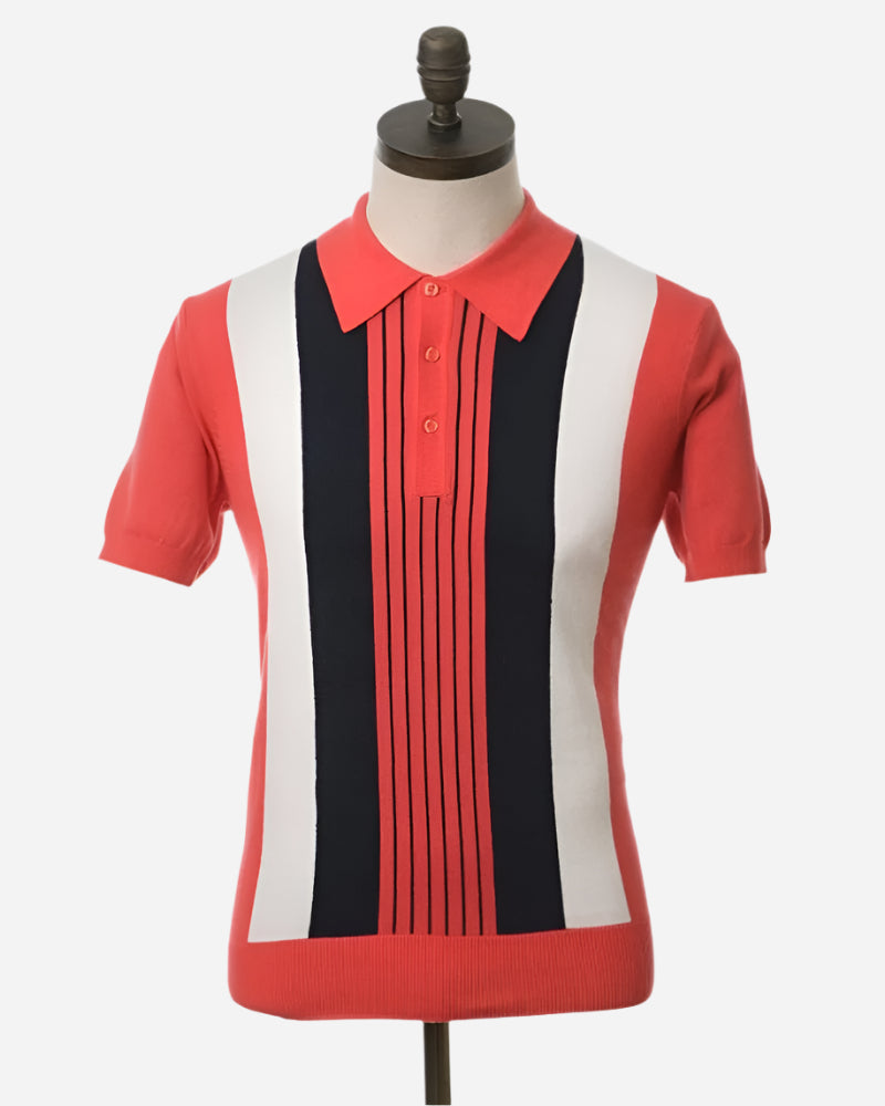 Art Gallery Clothing CASSIUS Polo Coral