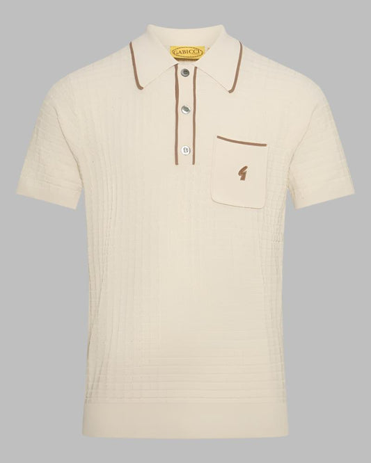 Gabicci Vintage ROY Polo Cream