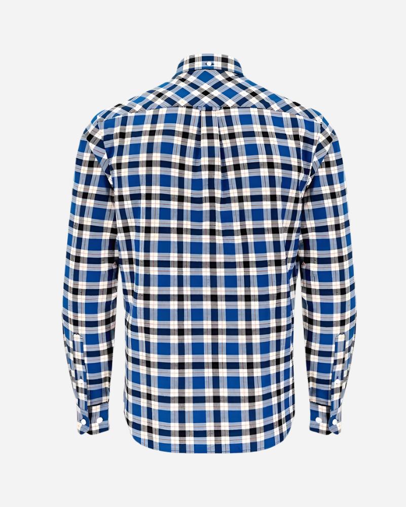 Merc HAWTREY Check Shirt Blue | Retro Classic