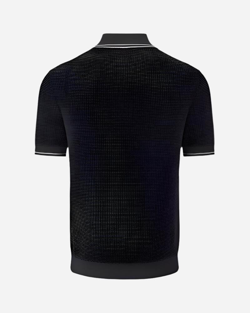 Merc EDMUND Polo Knit Black