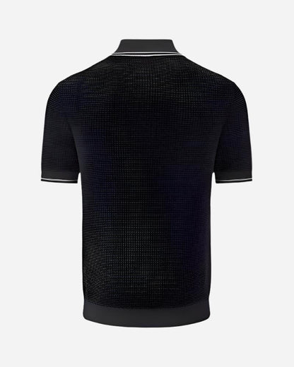 Merc EDMUND Polo Knit Black