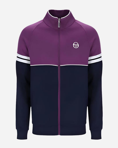 Sergio Tacchini Track Top NEW DAMARINDO in Blackberry/Gardenia