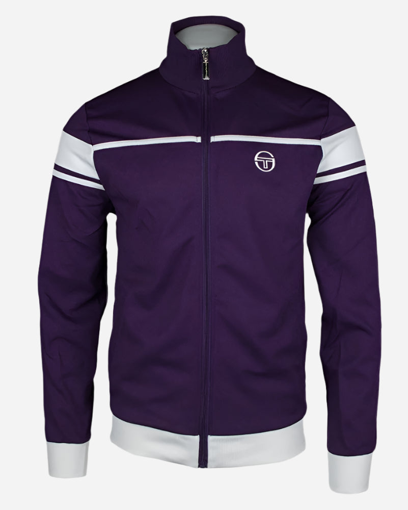 Sergio Tacchini Track Top NEW DAMARINDO in Blackberry/Gardenia