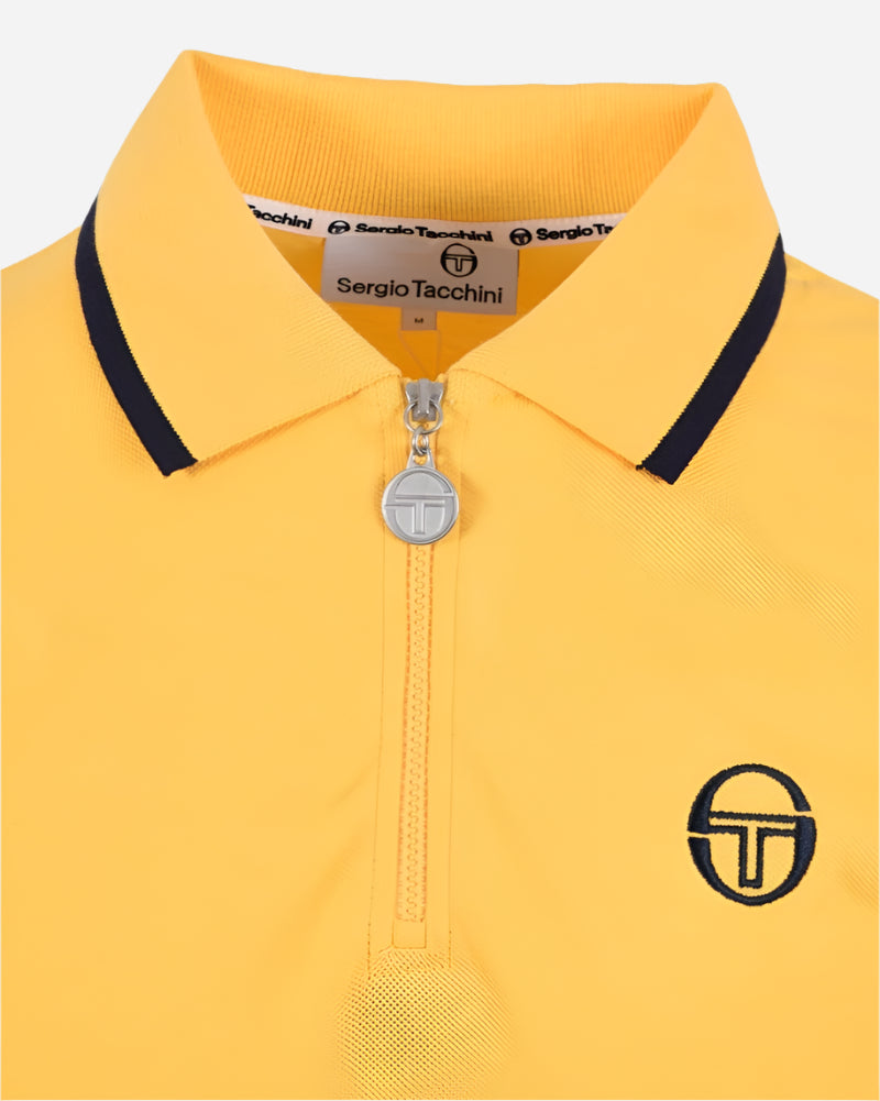 Sergio Tacchini NEW ICEBERG Zip Polo Daffodil