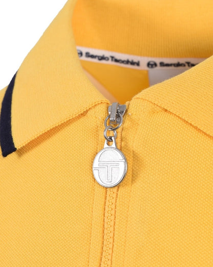 Sergio Tacchini NEW ICEBERG Zip Polo Daffodil