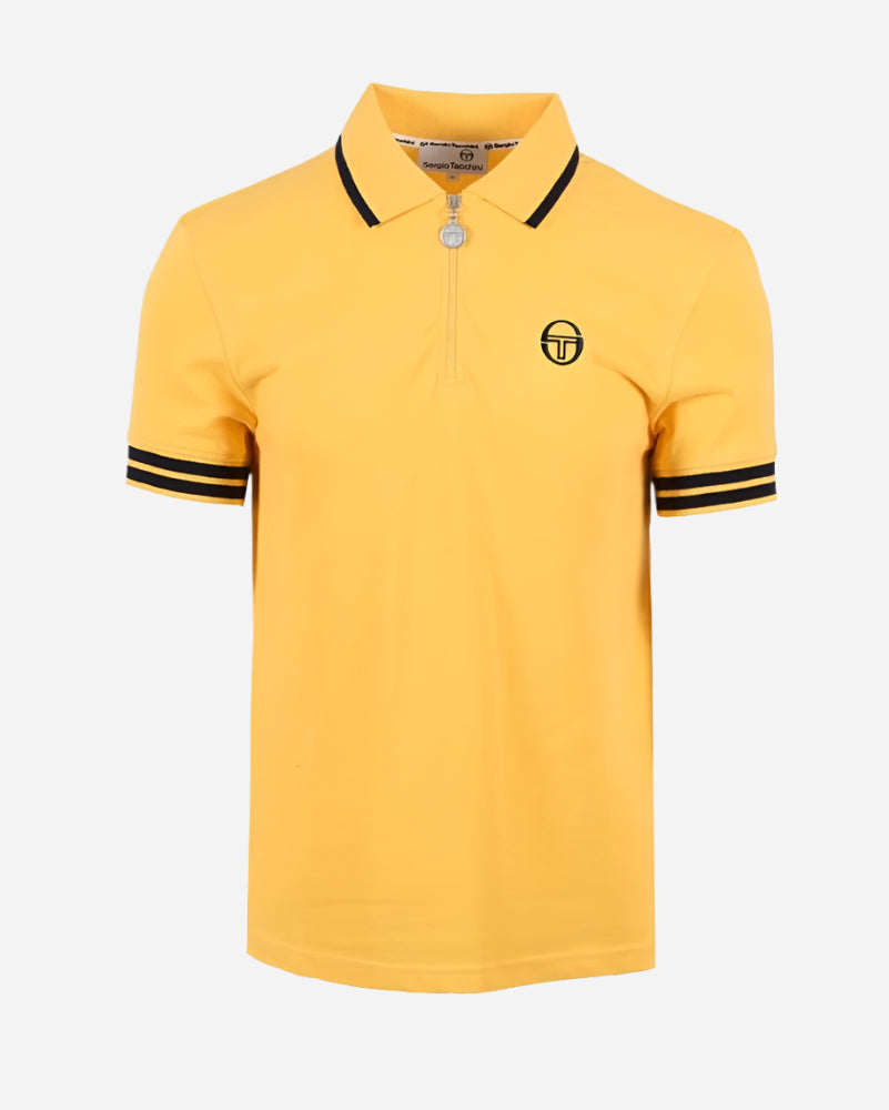 Sergio Tacchini NEW ICEBERG Zip Polo Daffodil