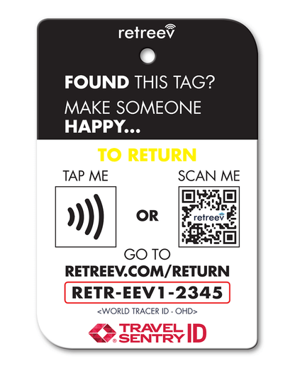 Retreev Smart Luggage Tag PILOT Retreev Smart Tag