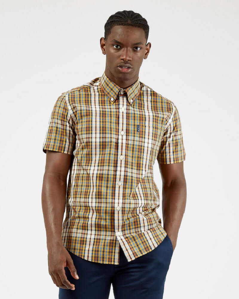 Ben Sherman Linear Check Shirt Dijon – Mod/Skinhead Style